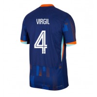 Echipament fotbal Olanda Virgil van Dijk #4 Tricou Deplasare European 2024 maneca scurta